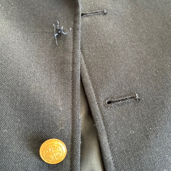 Boys Nordstrom jacket, no size noted, will measure. Prob 12. Missing a button. - Picture 6 of 7